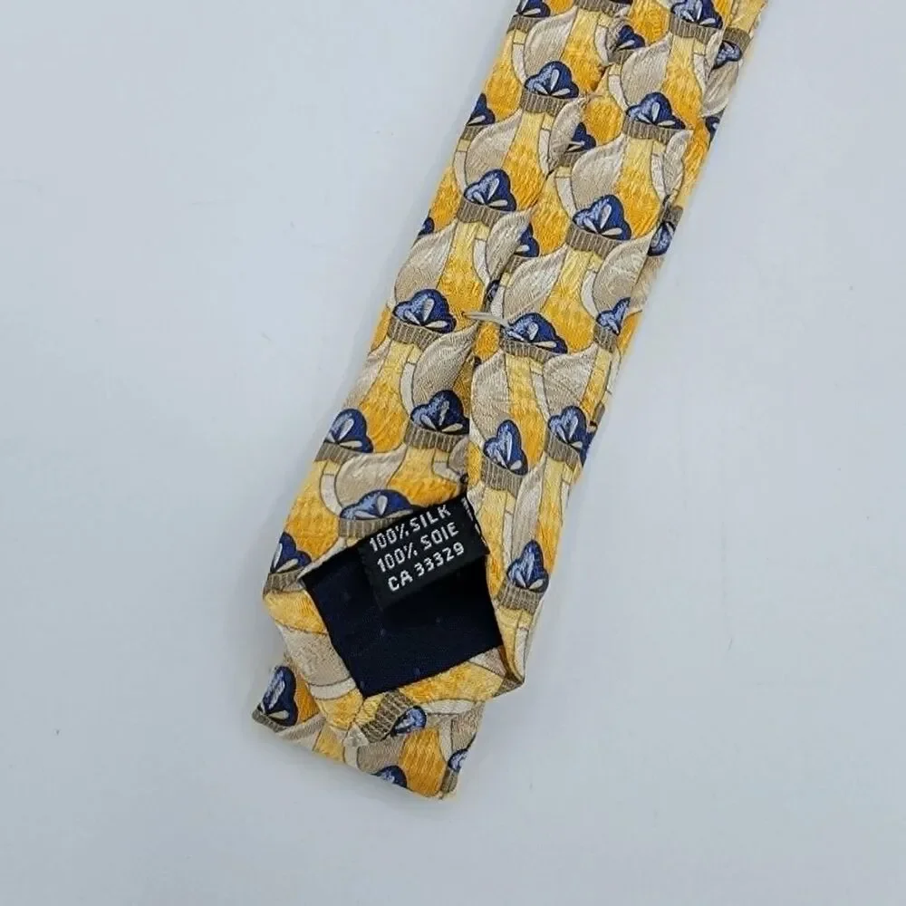 Paulo Visari Men's Silk Necktie Made in Italy Multicolor Size 56 x 3.75